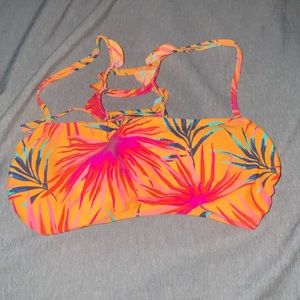 Xhiliaration Hawaiian swim top.